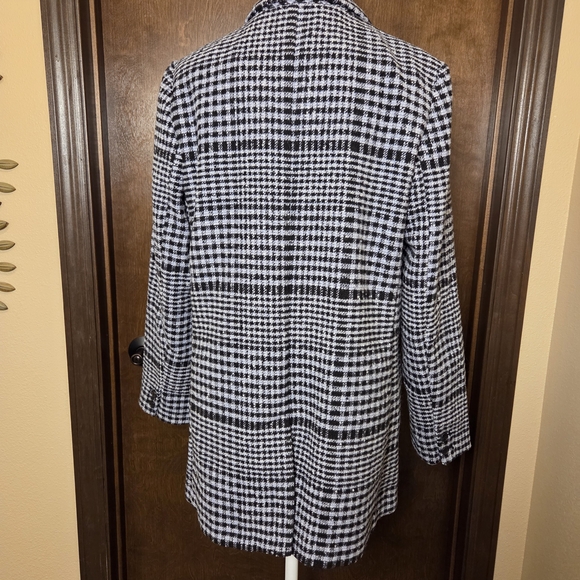Old Navy Blue & White Houndstooth Coat NWT - Picture 7 of 13